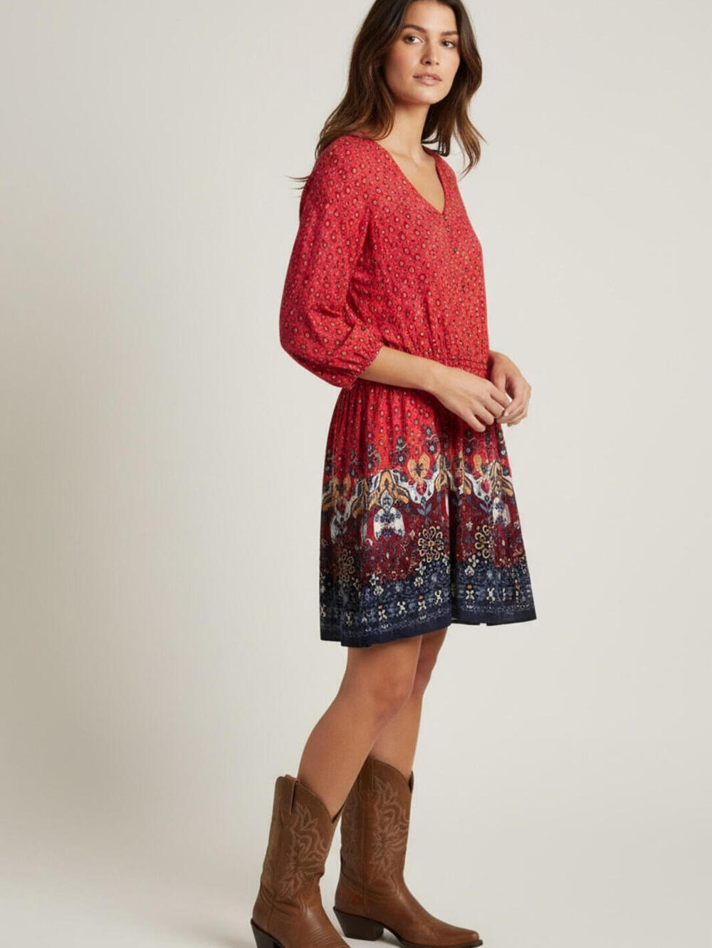 Red and Blue Hollister‎ Women's Dress SZ Medium